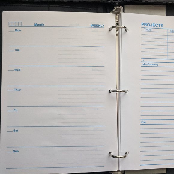 Portfolio Padfolio Folder Case Project Task Planner Business Contact Databook - Picture 6 of 14